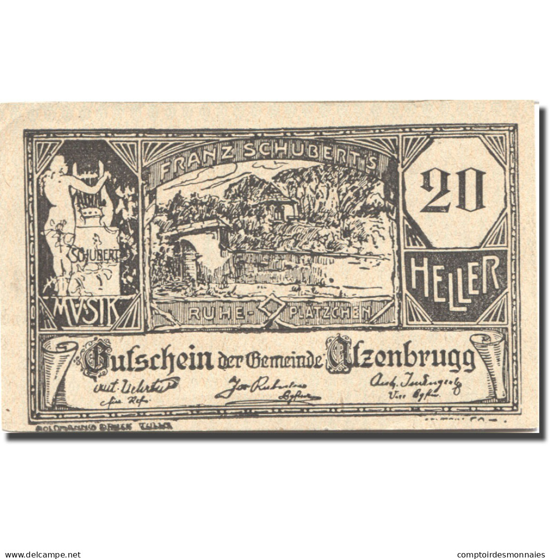 Billet, Autriche, Atzenbrugg, 20 Heller, Village 1920-10-15, SPL Mehl:FS 63IIaA - Autriche