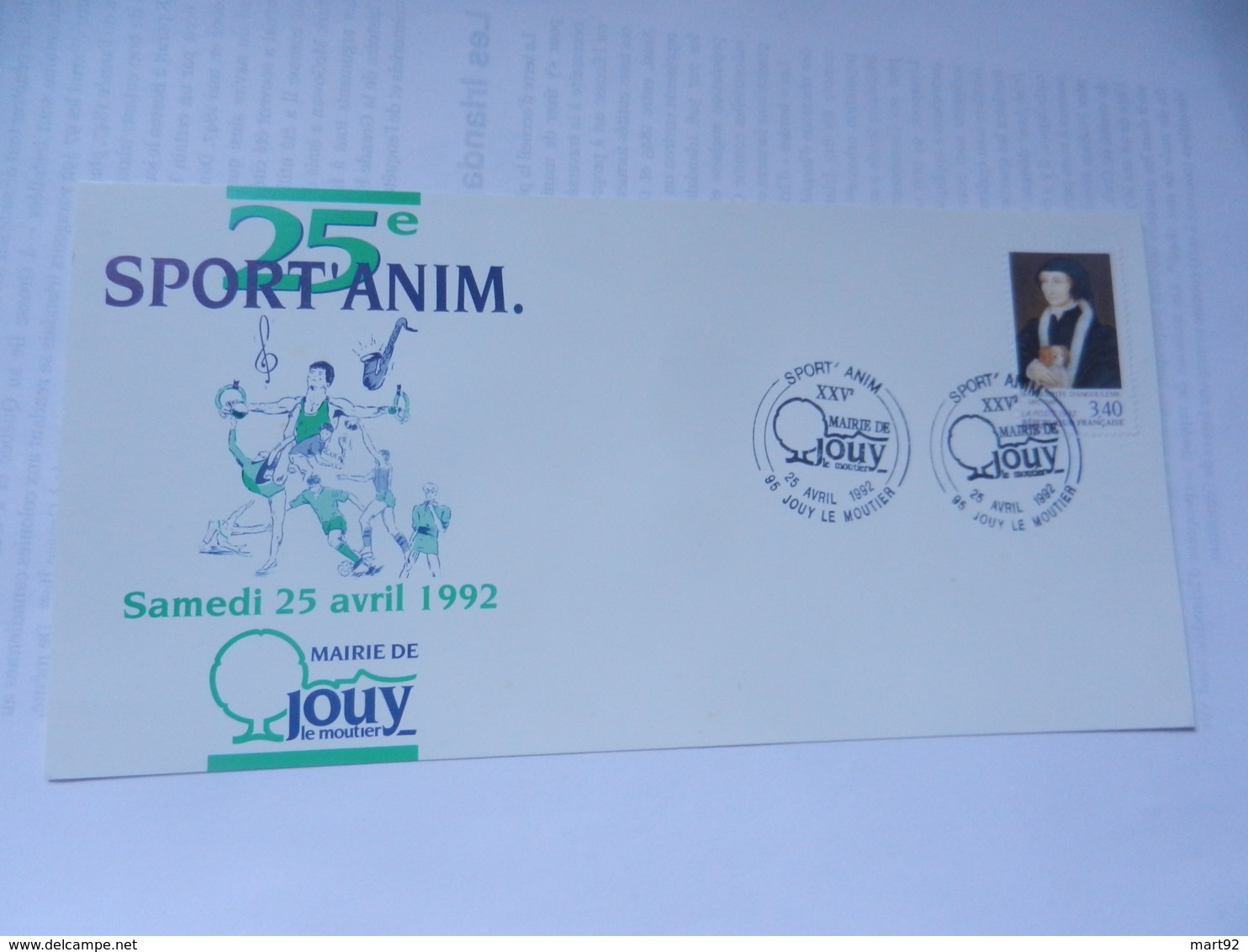 JOUY LE MOUTIER 1992 SPORT ANIM - Autres & Non Classés