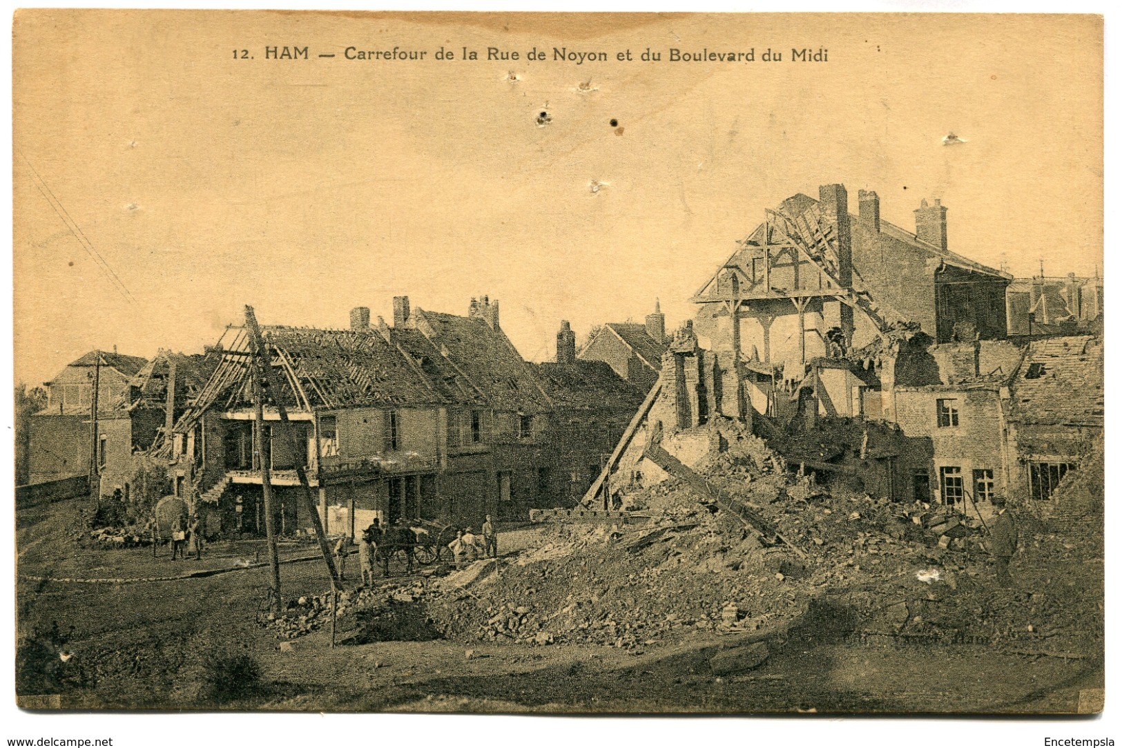 CPA - Carte Postale - Belgique - Ham - Carrefour De La Rue De Noyon Et Du Bld Du Midi (D10225) - Ham