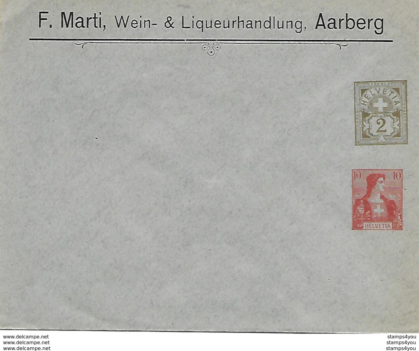 162 - 95 - Entier Postal Privé Neuf "F. Marti Aarberg" - Ganzsachen