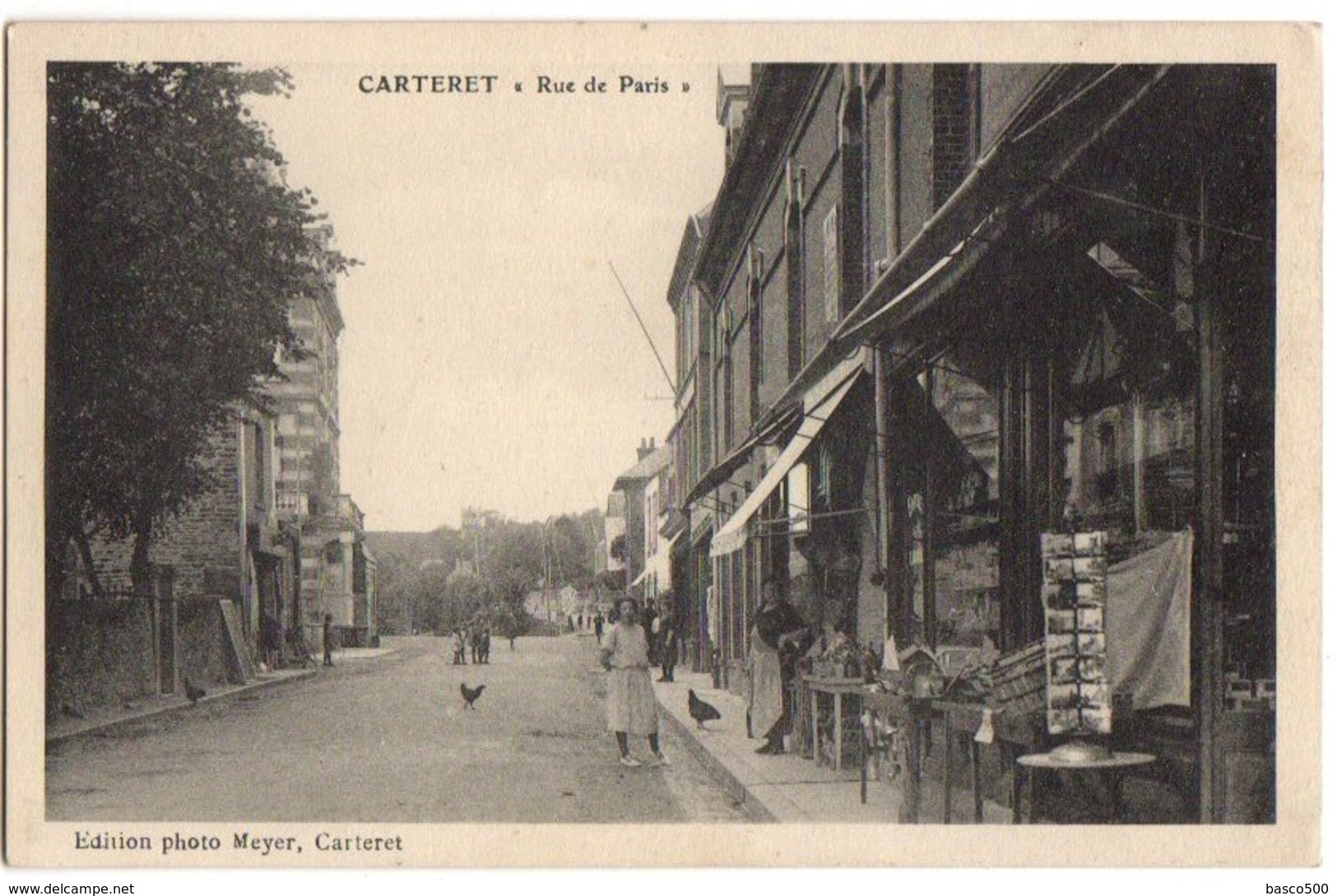 CARTERET - Carte Animée Sur La RUE De PARIS Avec Commerces - Carteret