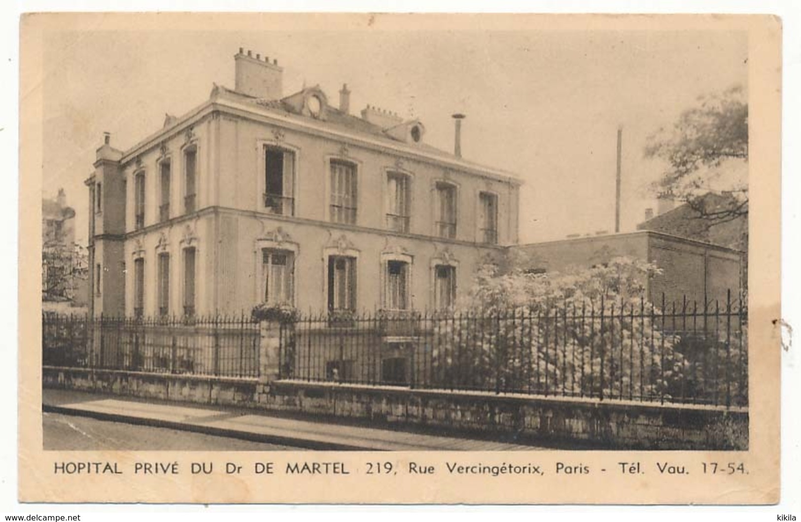 CPA / CPSM 9 X 14  Seine PARIS Hôpital Privé De Dr De Martel Rue Vercingetorix - Health, Hospitals