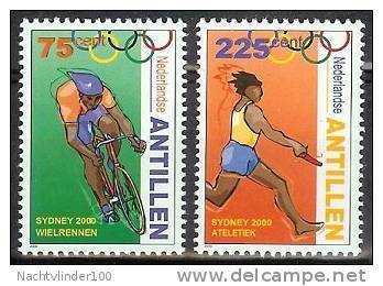 Nbr1320 SPORT OLYMPISCHE SPELEN FIETS WIELRENNER BICYCLE OLYMPIC GAMES SYDNEY NEDERLANDSE ANTILLEN 2000 PF/MNH - Zomer 2000: Sydney