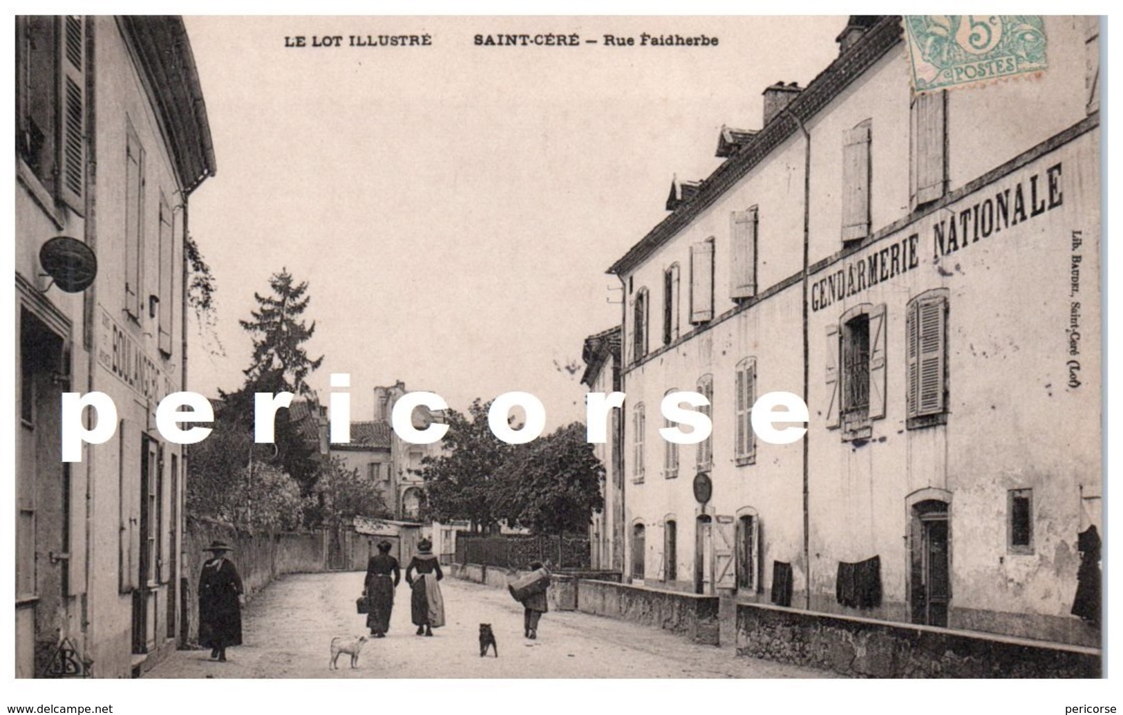 46   Saint Céré   Gendarmerie Boulangerie Et Notaire Rue Faidherbe - Saint-Céré