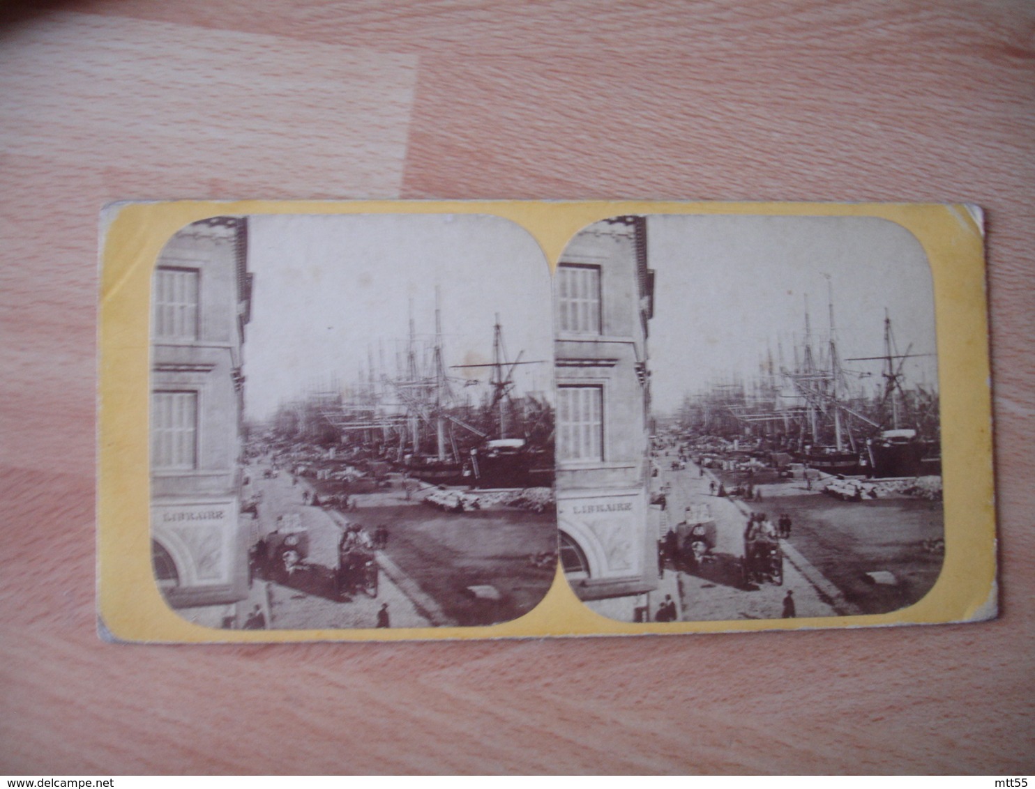 Le Havre Bassin De Commerce Voilier  Photo Stereo Photographie Stereoscopique - Stereo-Photographie