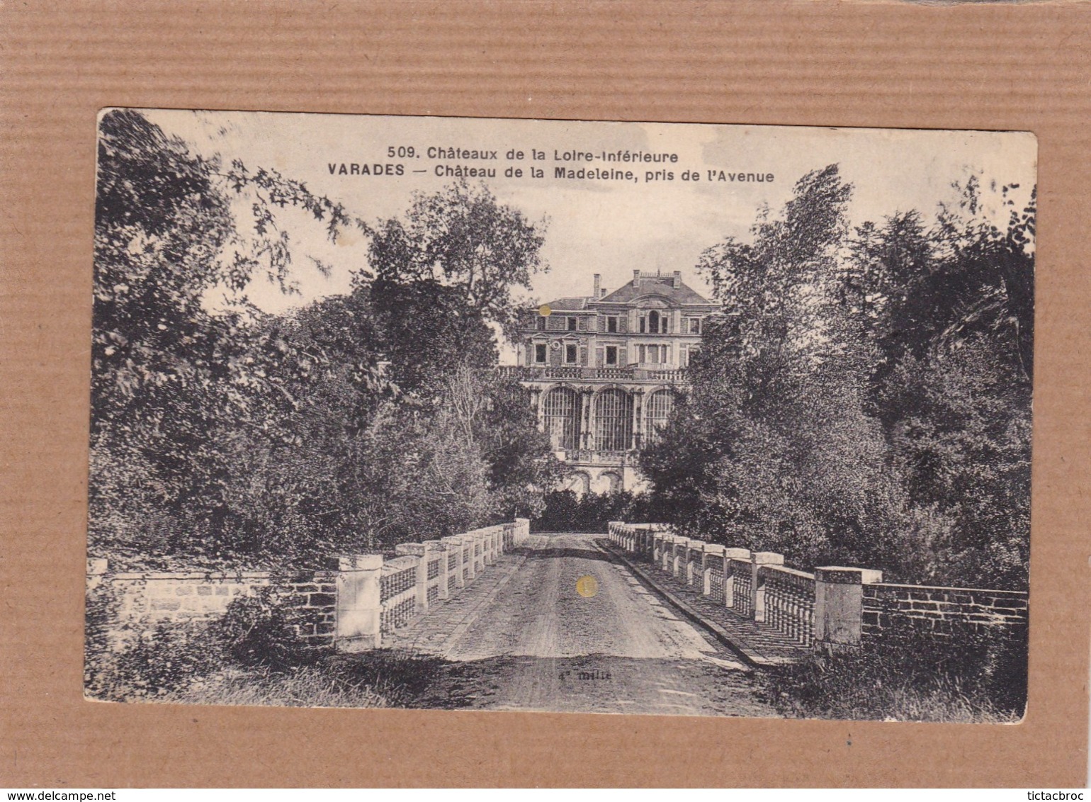 CPA 44, Varades, Château De La Madeleine, Pris De L'avenue, Châteaux De La Loire-inférieure, 509 - Varades