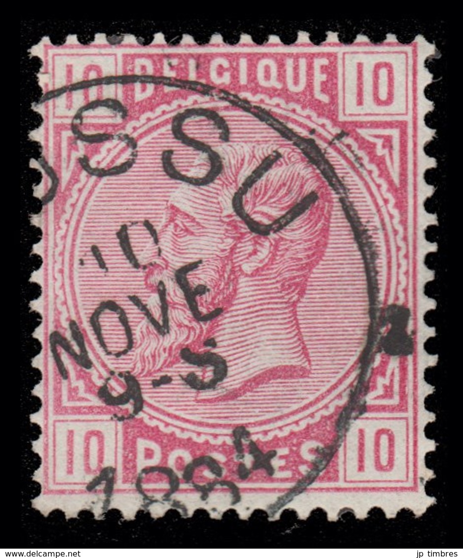COB N° 38 - Oblitération S.C. "BOUSSU" - 1869-1883 Léopold II