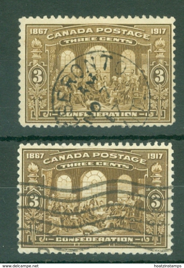 Canada: 1917   50th Anniv Of Conferation   SG244 / 245    3c    Bistre-brown And Deep Brown  Used - Used Stamps