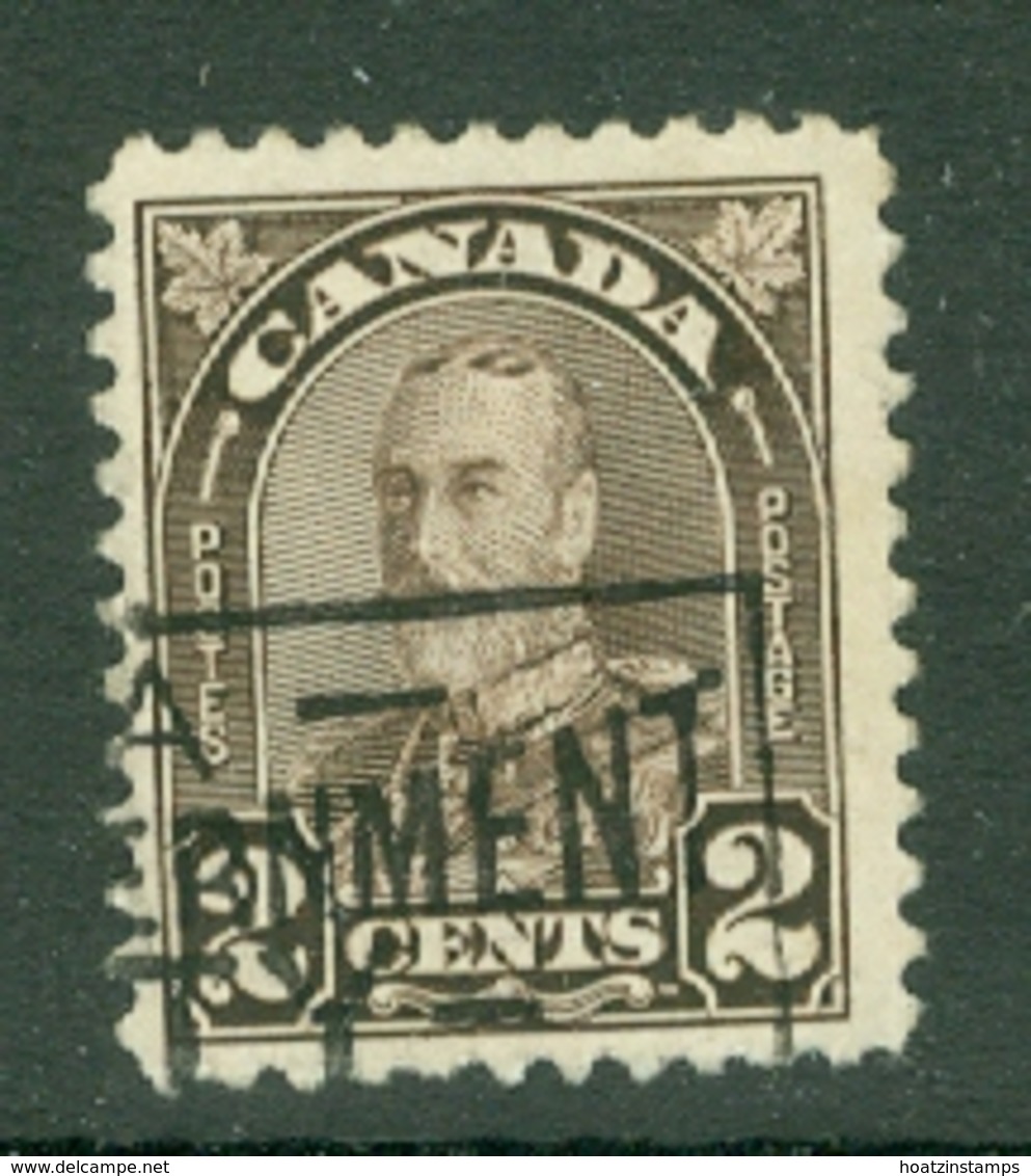 Canada: 1930/31   KGV   SG292b    2c   Deep Brown  [Die II]      Used - Usados