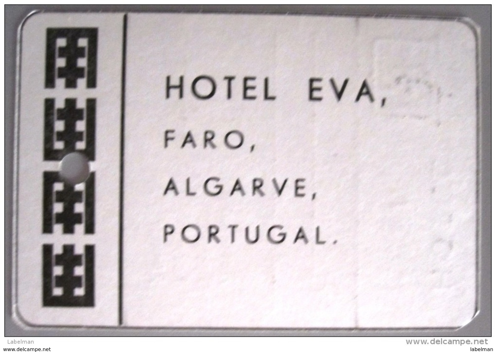 HOTEL PENSAO RESIDENCIAL PENSION EVA FARO ALGARVE TAG DECAL STICKER LUGGAGE LABEL ETIQUETTE AUFKLEBER PORTUGAL - Etiketten Van Hotels