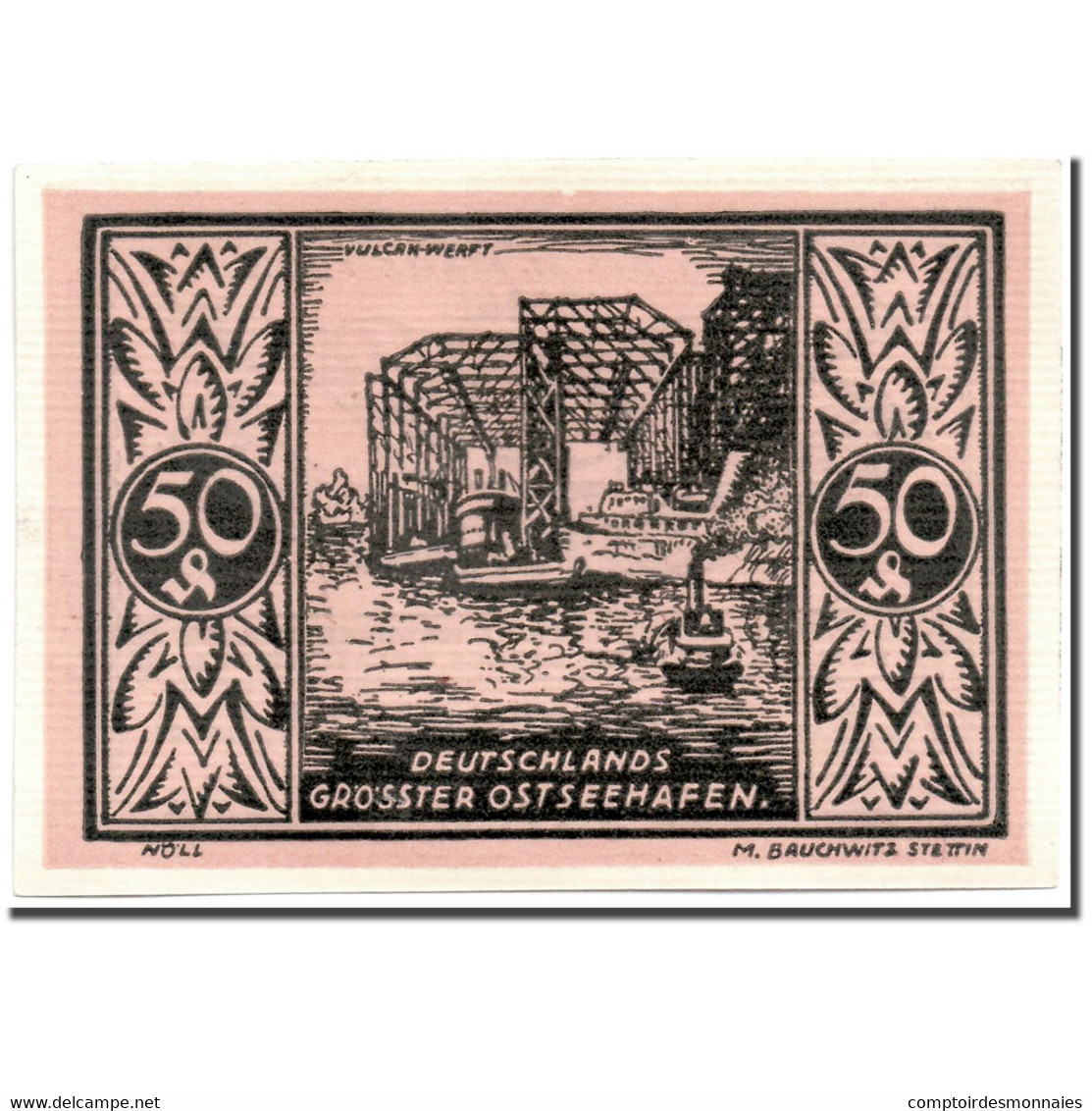 Billet, Allemagne, Stettin, 50 Pfennig, Port, 1921, 1921-05-01, SPL, Mehl:1270.1 - Andere & Zonder Classificatie