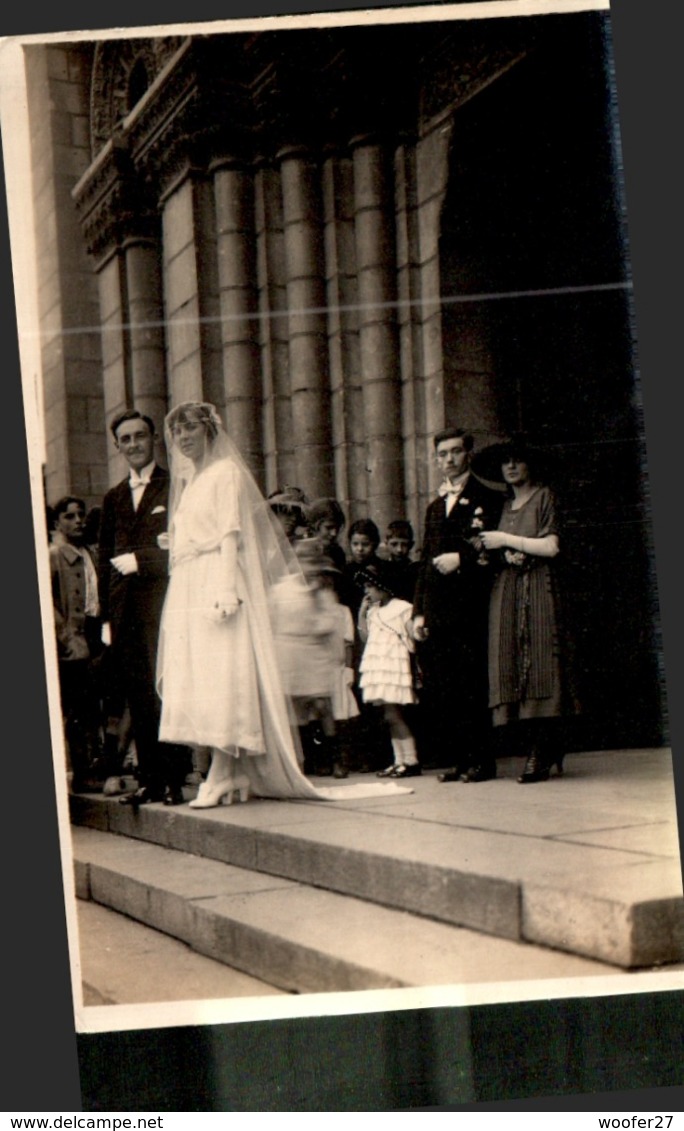 CARTE PHOTO MARIAGE A ANGERS , Photographe G . LOUBATIER ANGERS - Marriages