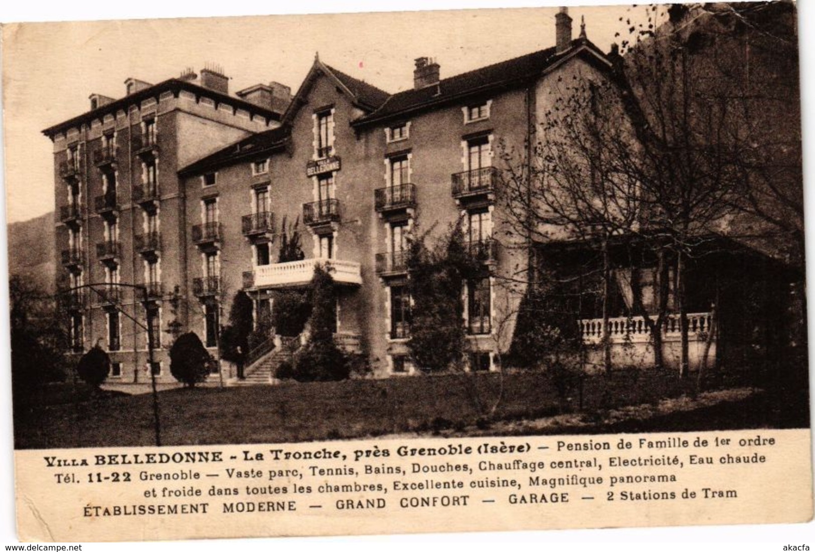 CPA Villa BELLEDONNE - Le TRONCHE Pres GRENOBLE - Pension De (241835) - La Tronche