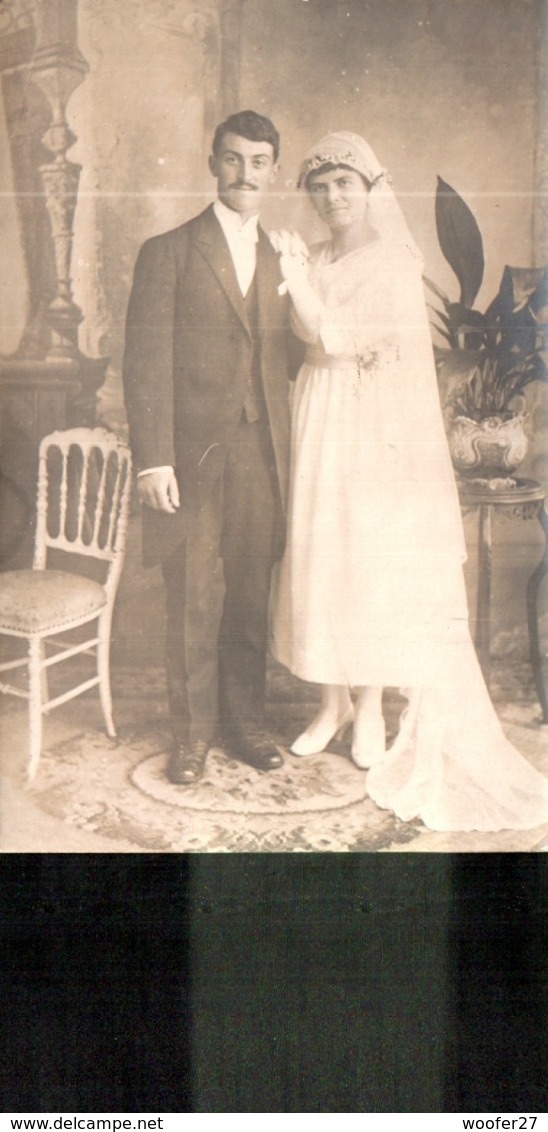 CARTE PHOTO MARIAGE , à Identifier - Noces