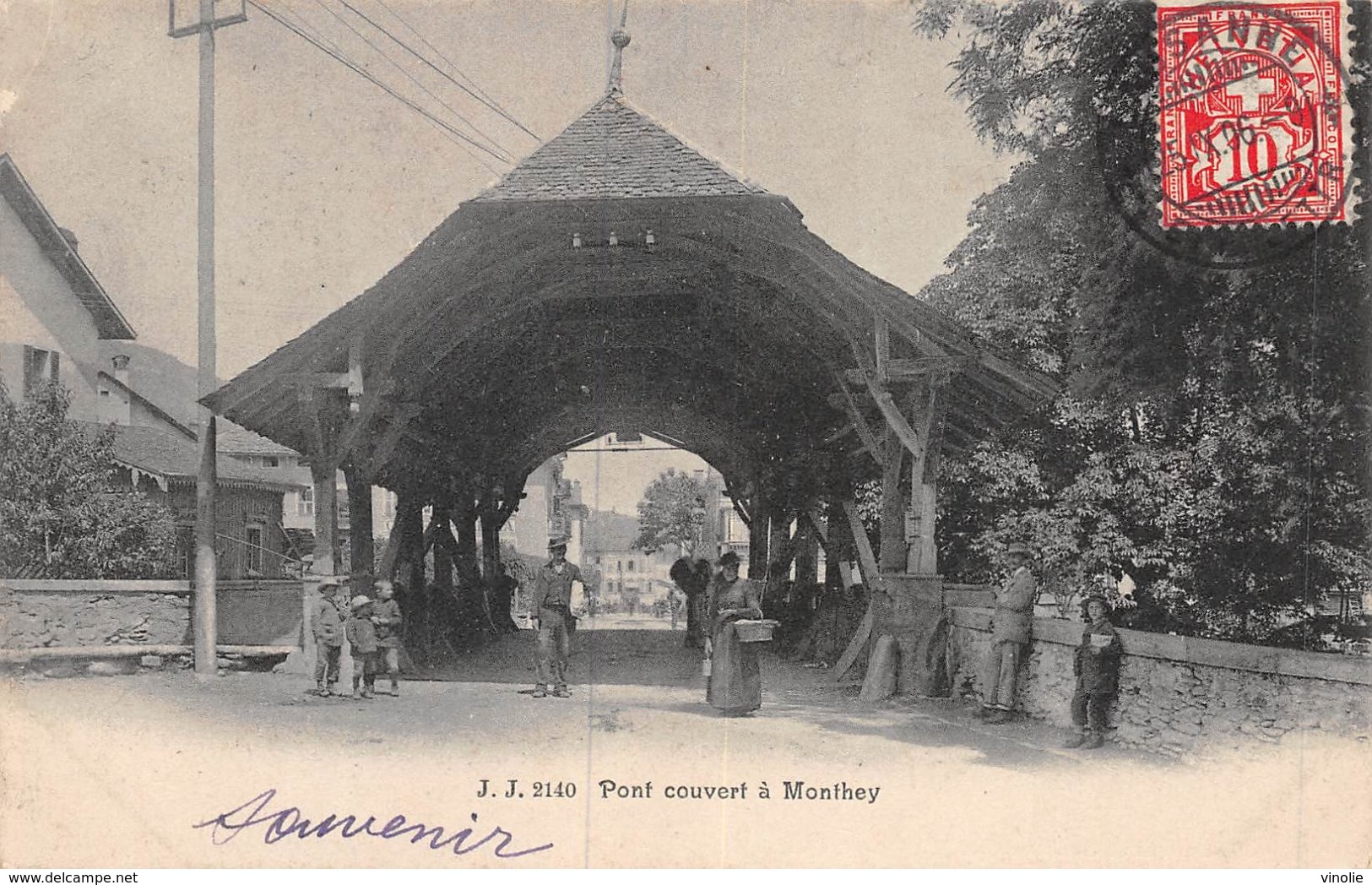 A-19-5410 : PONT COUVERT A MONTHEY. - Monthey