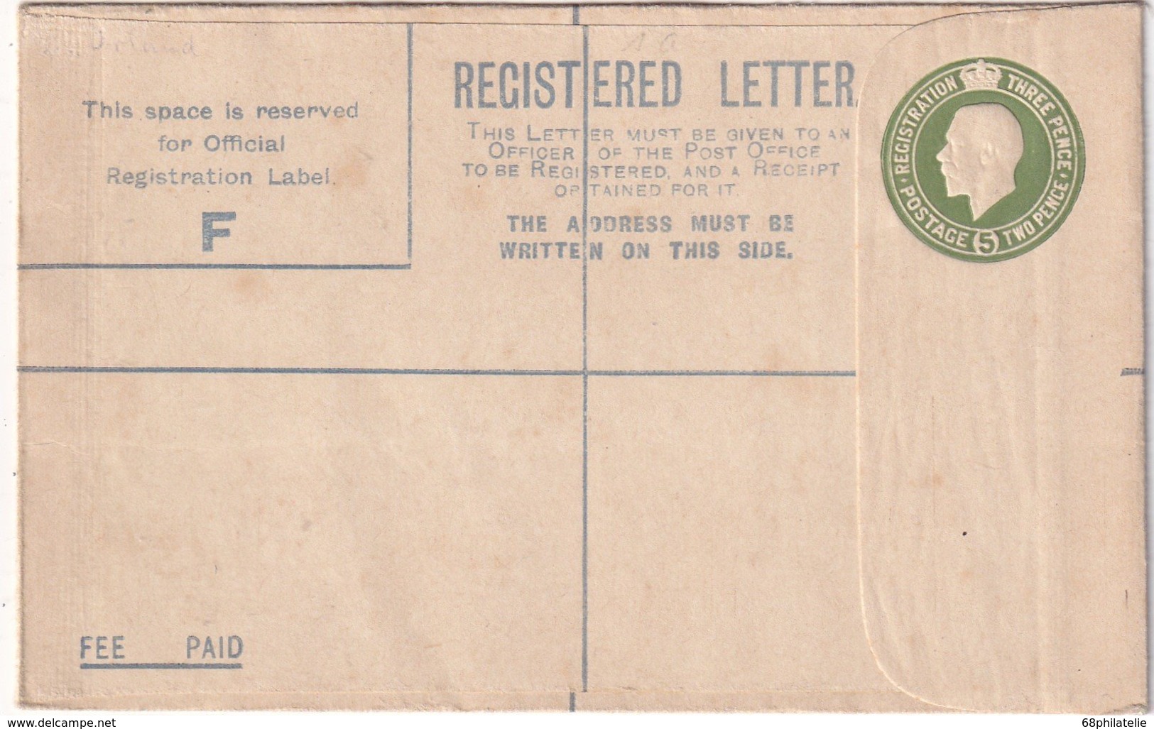 IRLANDE     ENTIER POSTAL/GANZSACHE/POSTAL STATIONERY LETTRE - Ganzsachen