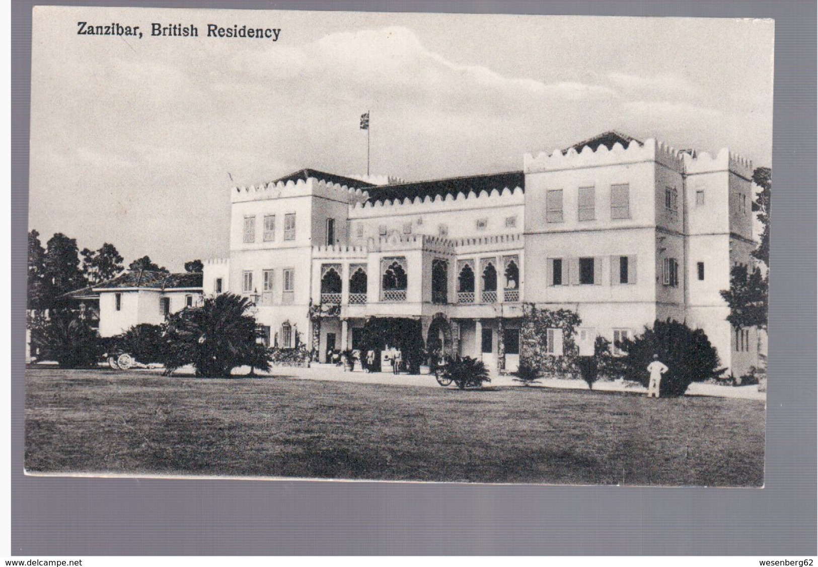 TANZANIA Zanzibar British Residency Ca 1920 Old Postcard - Tanzania