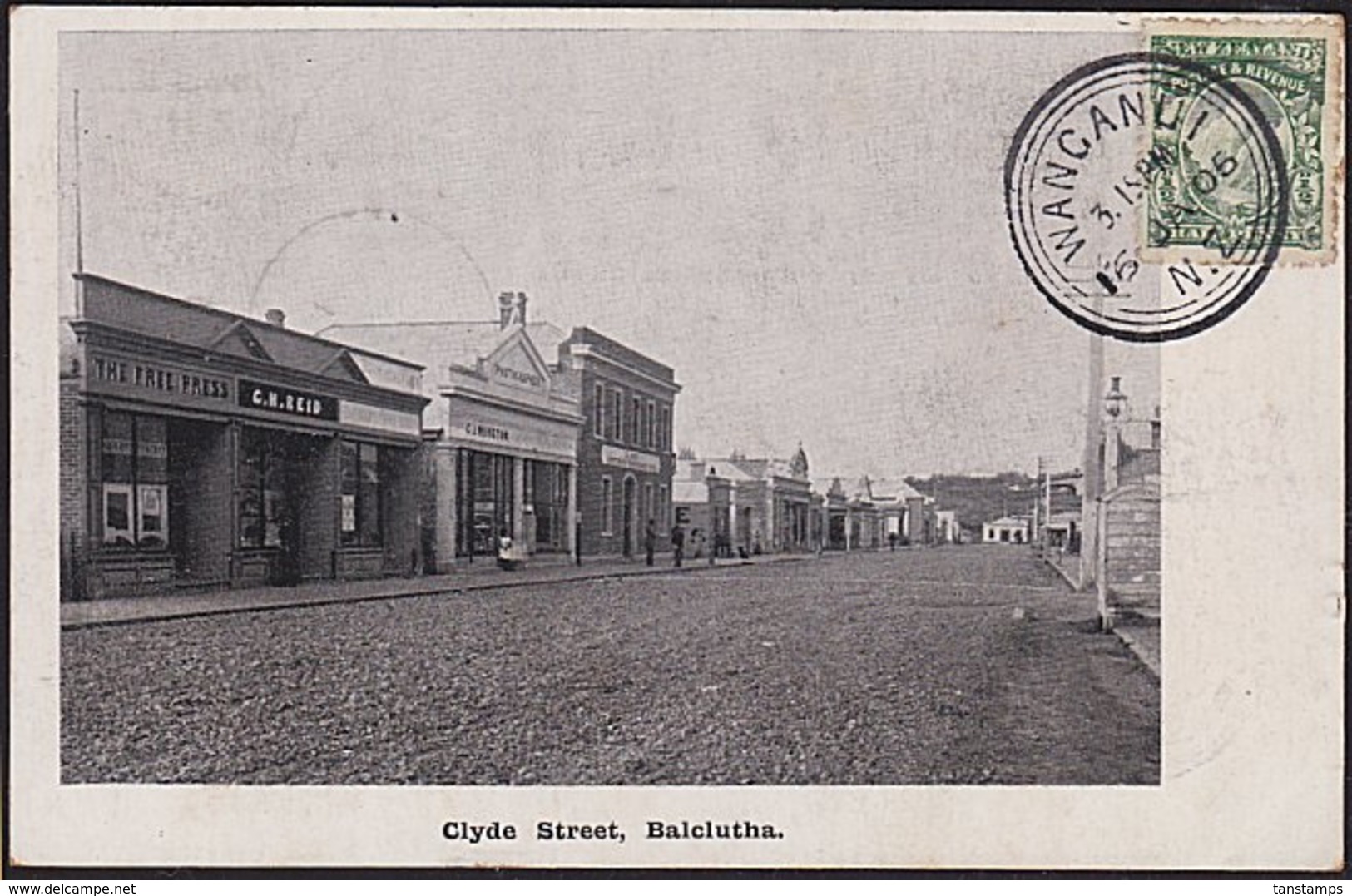 1905 TPO NEW PLYMOUTH CLYDE ST BALCLUTHA - Brieven En Documenten