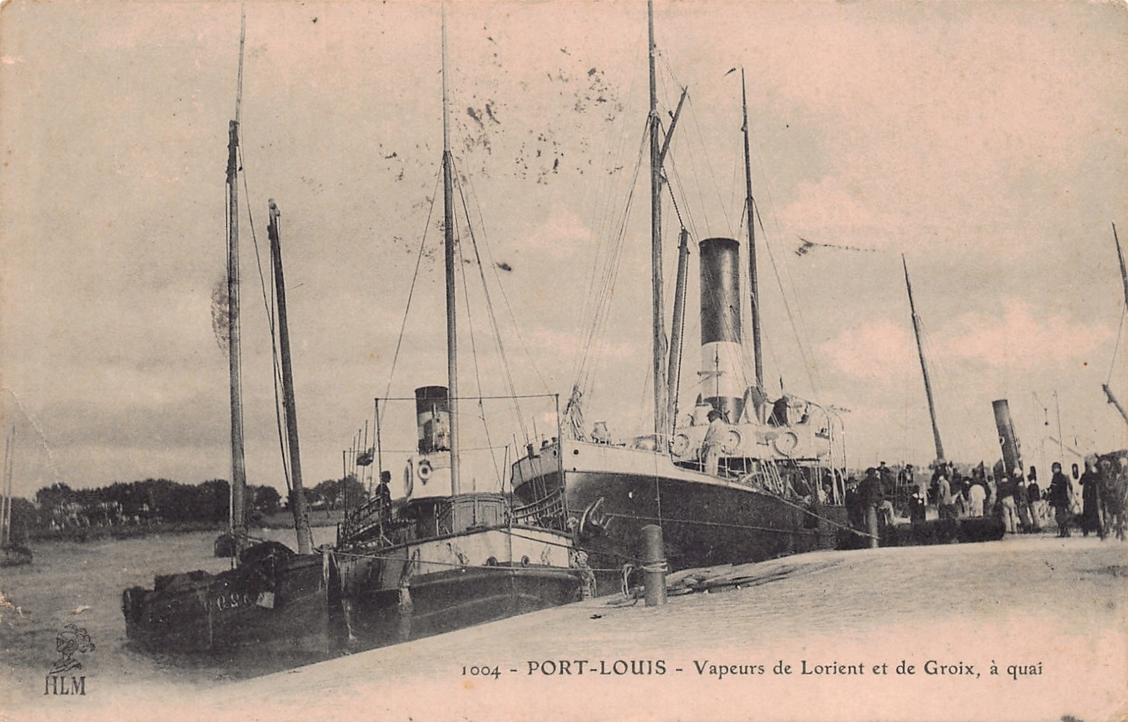 PORT LOUIS  -  Vapeurs De LORIENT Et De L'ile De GROIX (edts HLM ) - Port Louis