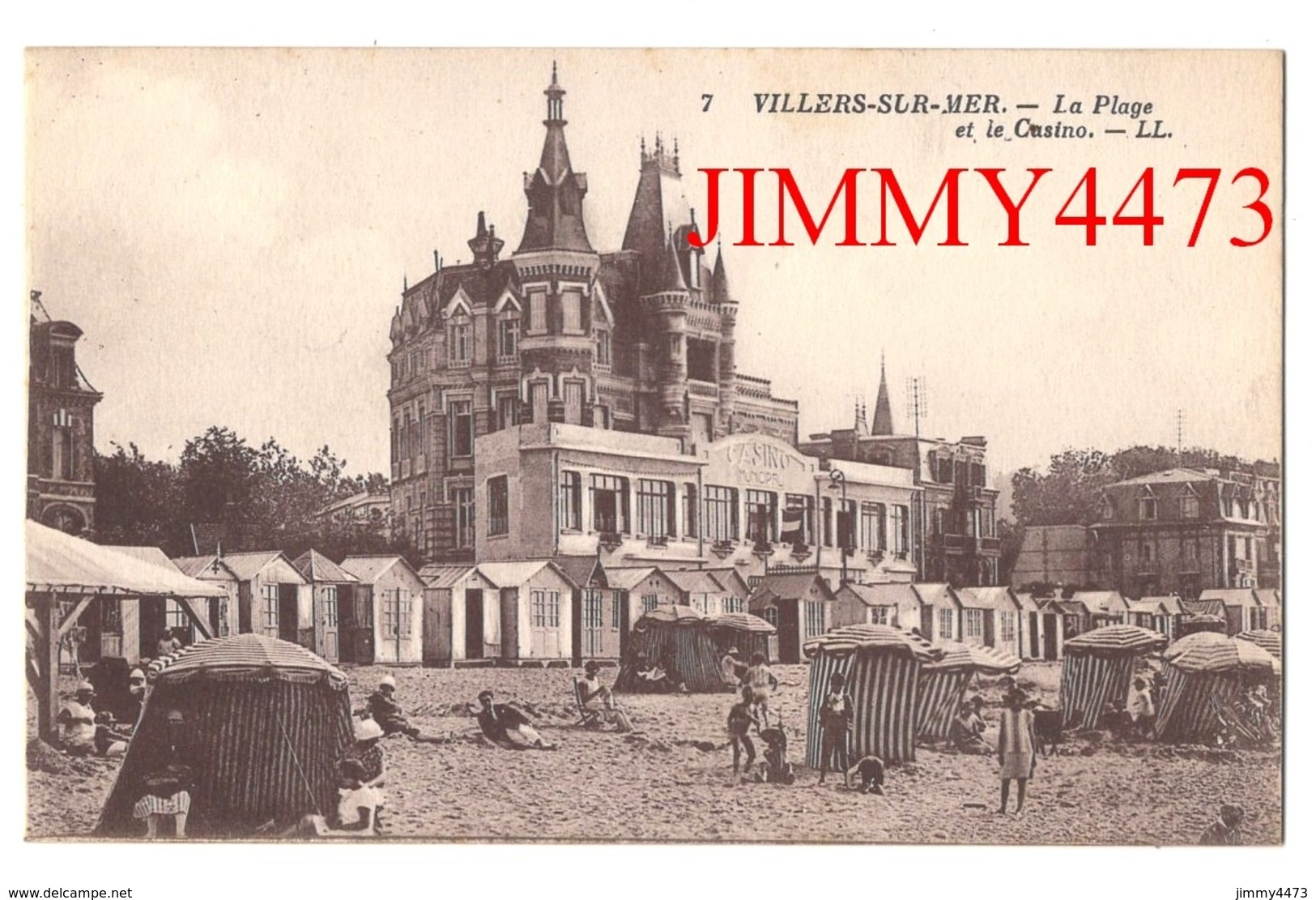 CPA - VILLERS-SUR-MER 14 Calvados - Le Casino Et La Plage Bien Animée - N° 7 - L L - Imp. Lévy Et Neurdein - Villers Sur Mer