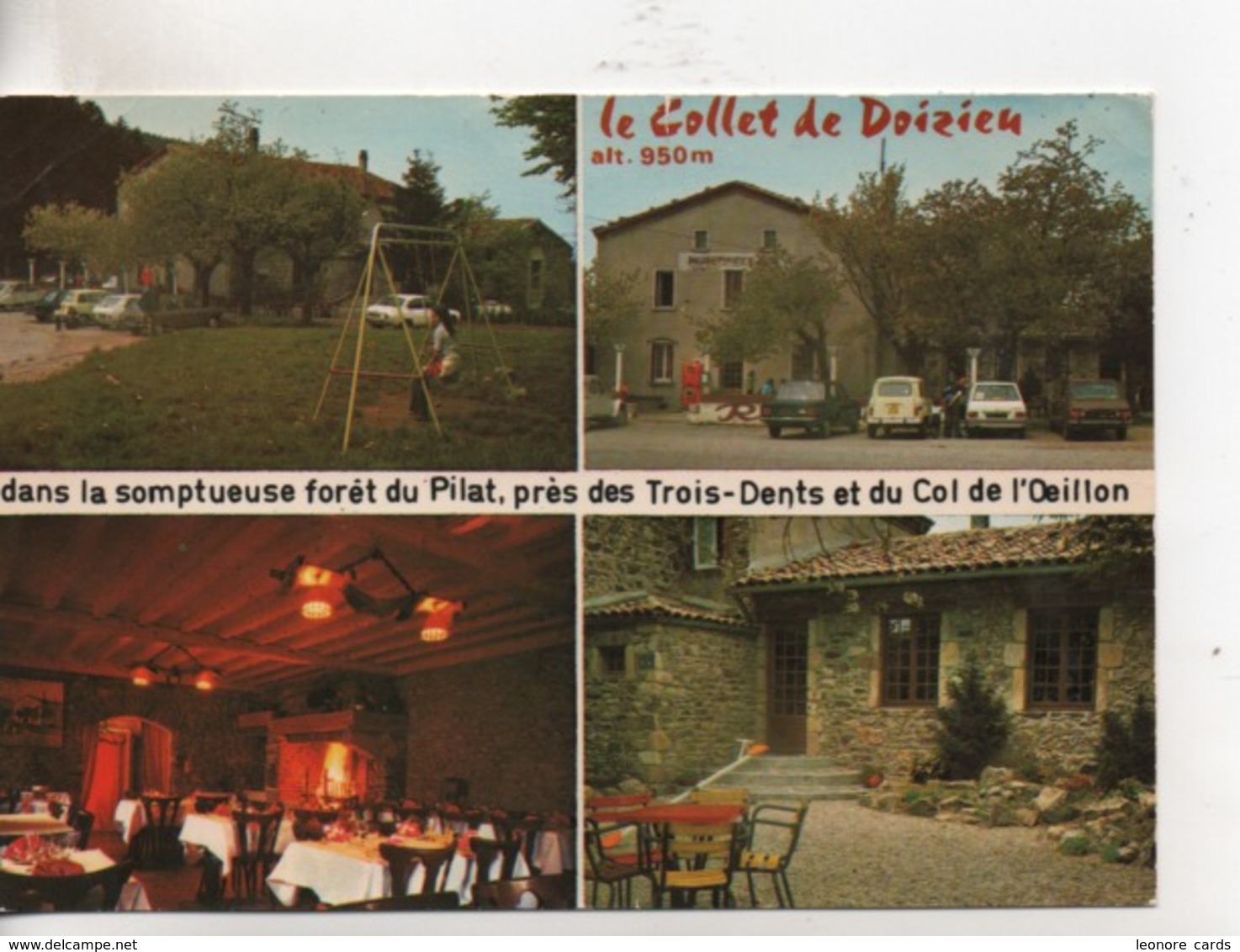 Cpa.42.Pelussin.Grill Hôtel Du Collet De Doizieu.multi-vues - Pelussin