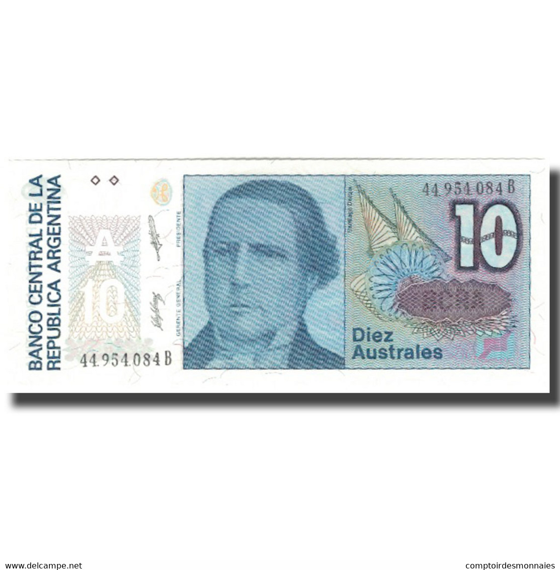 Billet, Argentine, 10 Australes, KM:325a, NEUF - Argentine