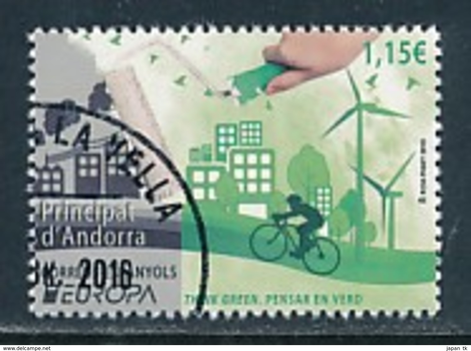 ANDORRA (span.) Mi.NR. 438 Europa - Umweltbewusst Leben -2016- Used - 2016