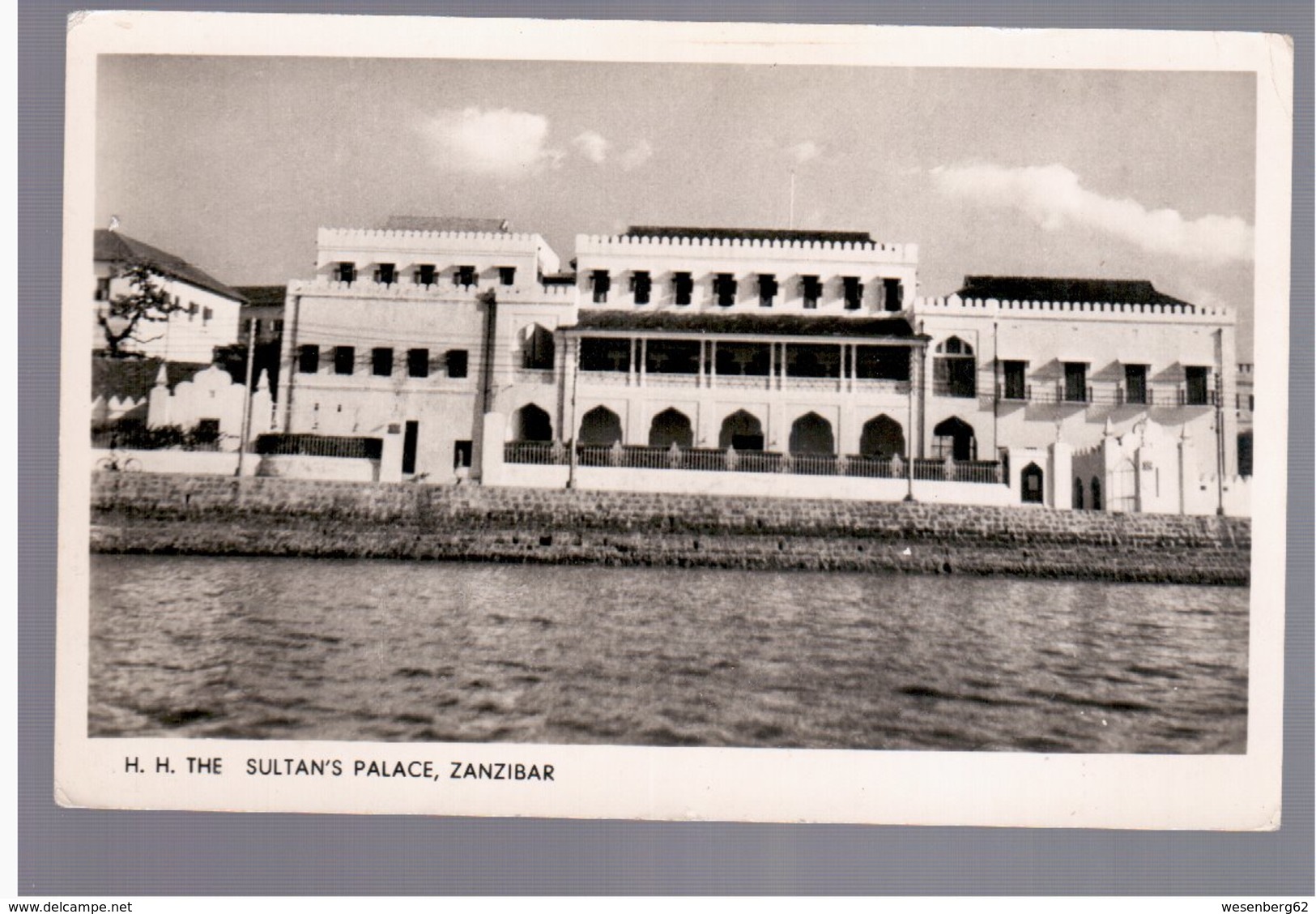 TANZANIA Zanzibar, H.H. The Sultan`s Palace  Old Photo Postcard - Tanzania