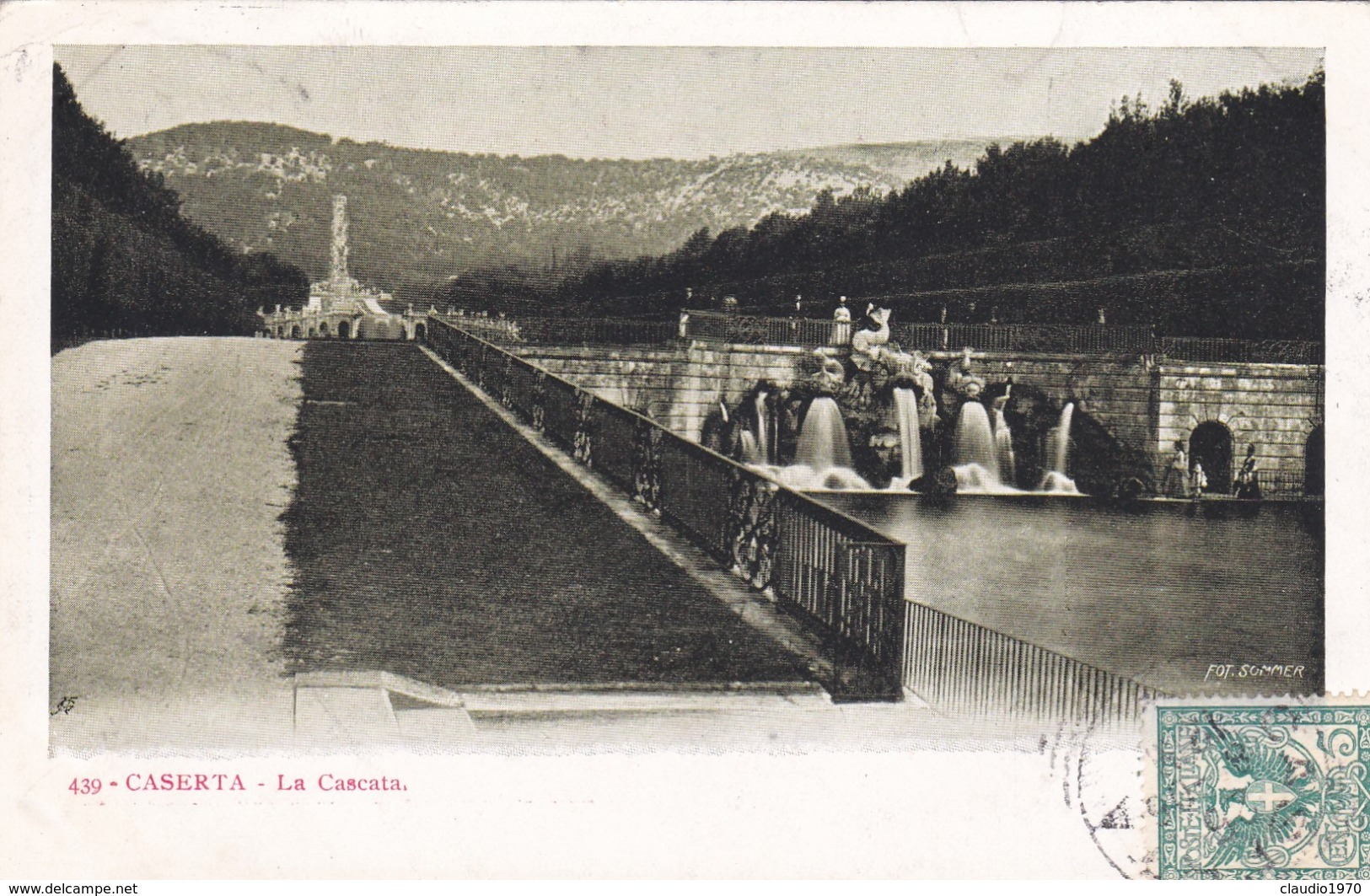 CARTOLINA - CASERTA - LA CASCATA - VIAGGIATA PER LA FRANCIA - Caserta