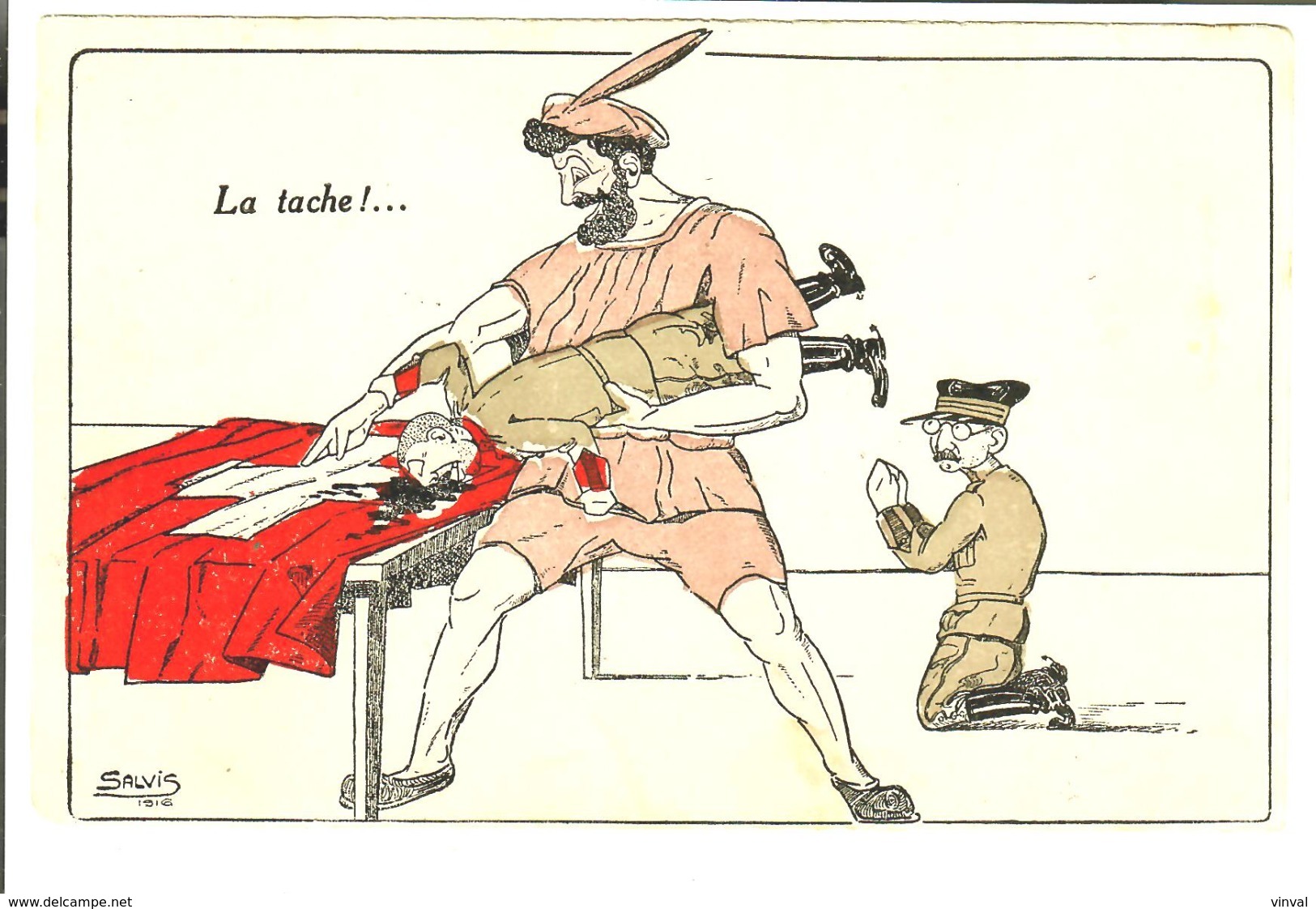 SALVI 1916 Politique Suisse  "La Tache" - Satiriques