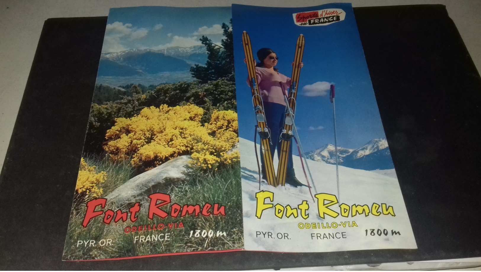 Dépliant Touristique De Font Romeu Pyrénées Orientales 1966/67 - Tourism Brochures