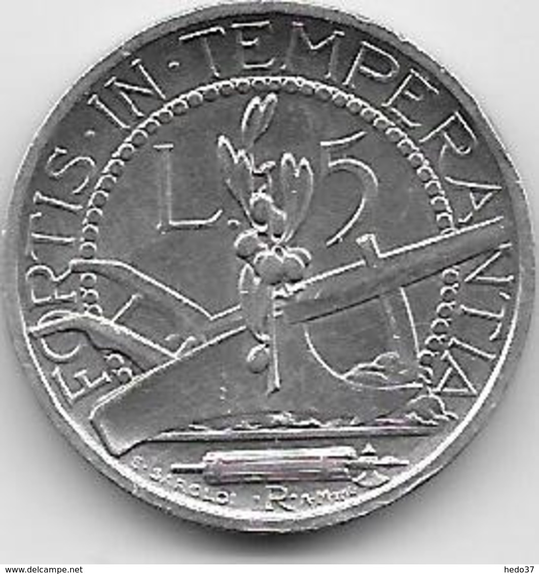 Saint Marin - 5 Lire - 1931 - Argent - Saint-Marin