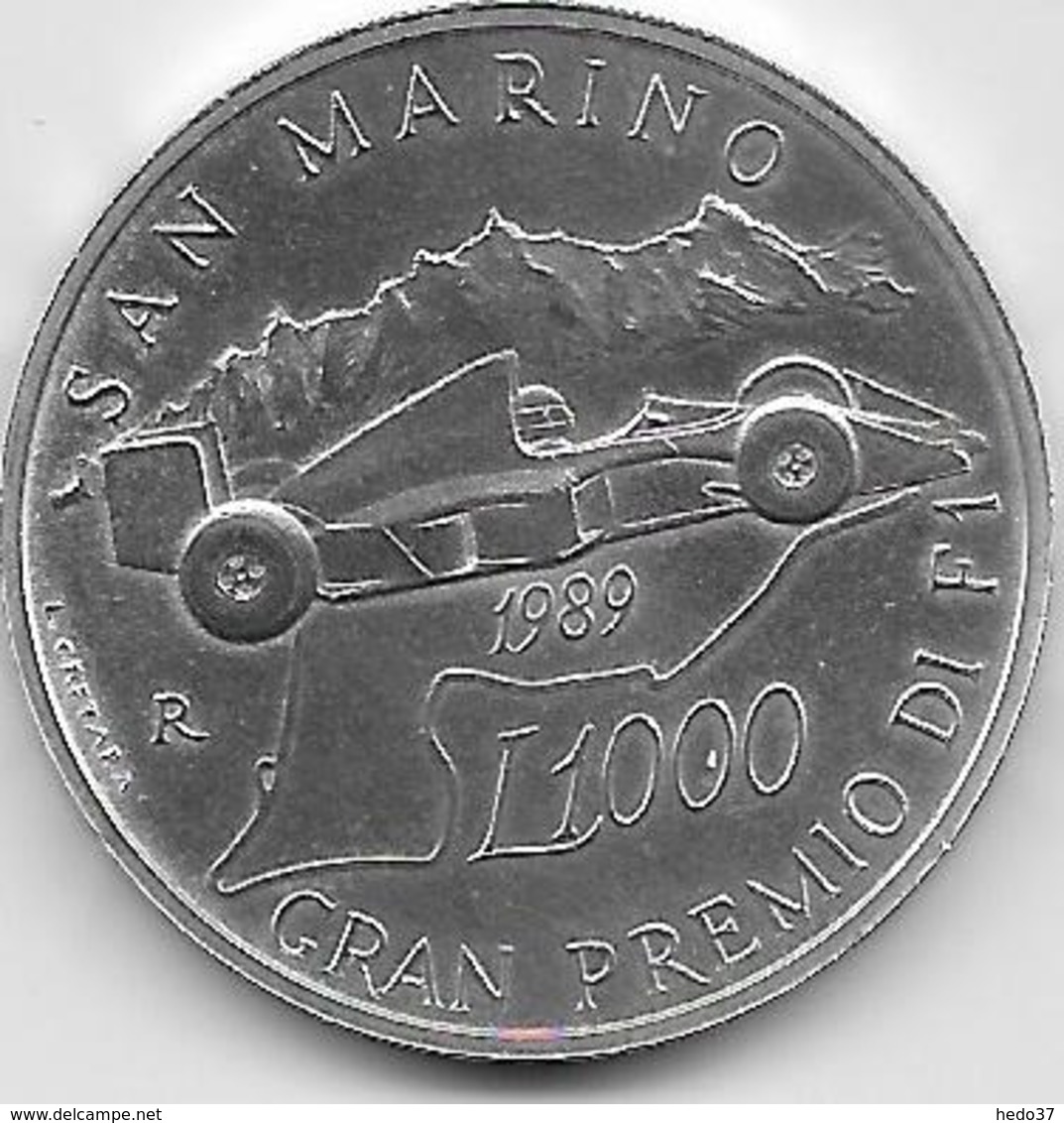 Saint Marin - 1000 Lire - 1989 - Argent - Saint-Marin