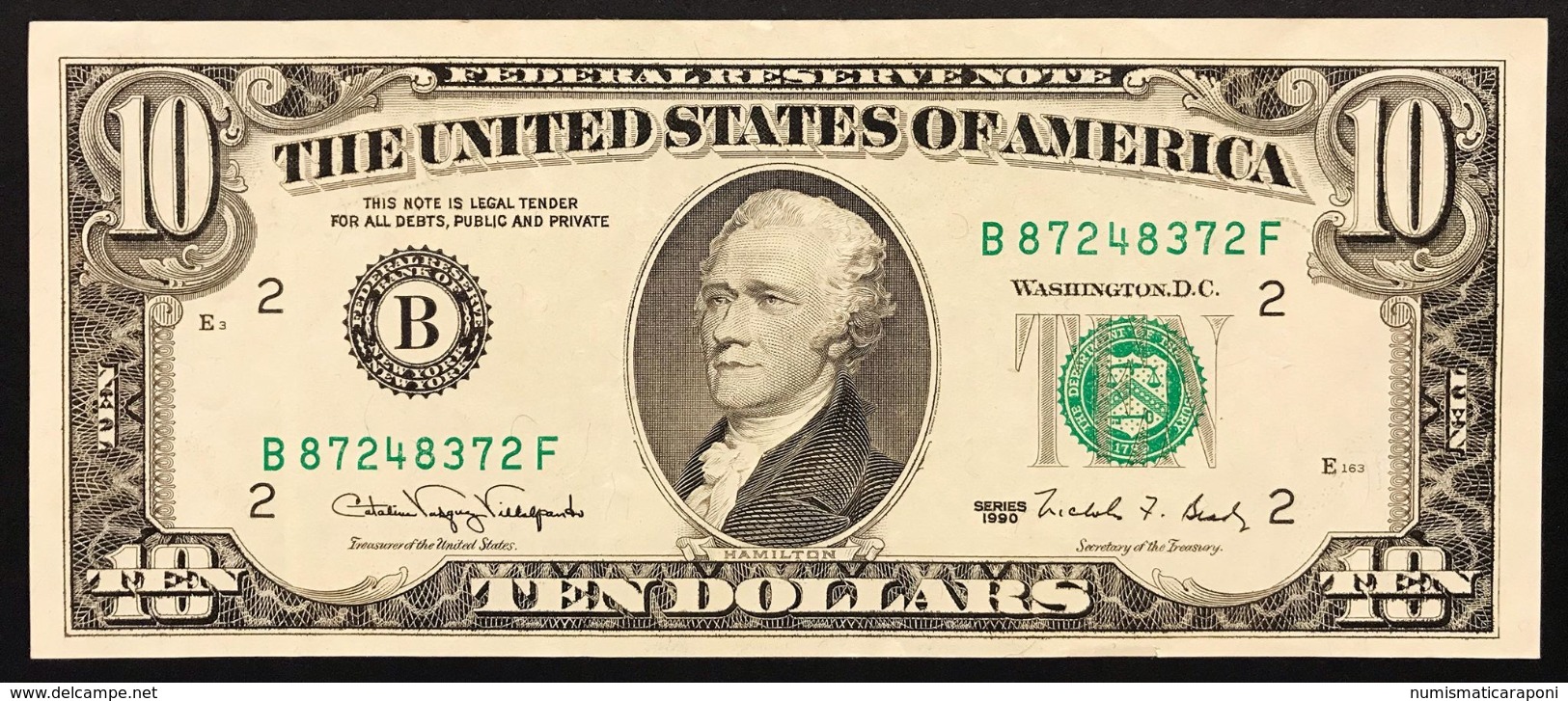 Usa 10 $ Dollar 1990 Lotto 2813 - Nationale Valuta