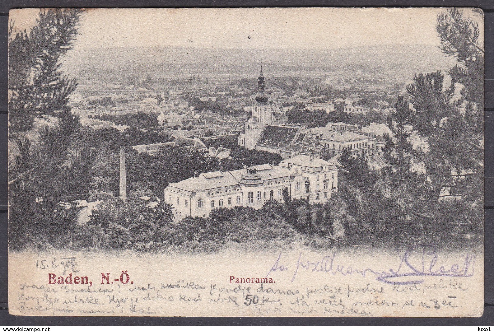 AUSTRIA  , BADEN  BEI  WIEN   ,   OLD  POSTCARD - Baden Bei Wien