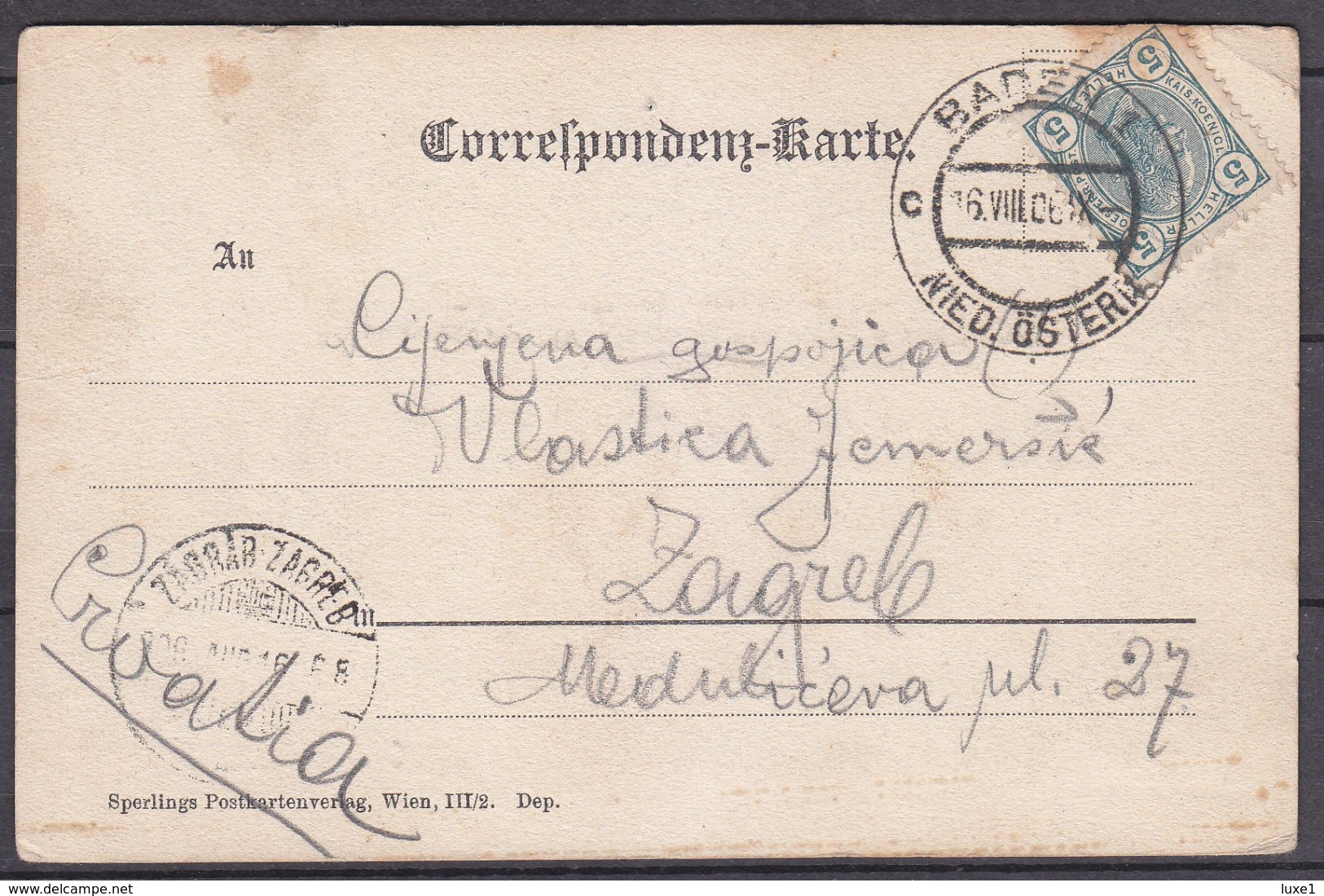 AUSTRIA  , BADEN  BEI  WIEN   ,   OLD  POSTCARD - Baden Bei Wien