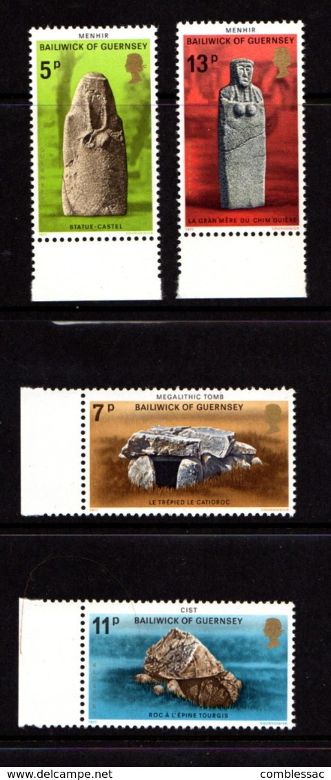 GUERNSEY    1977    Prehistoric  Monuments    Set  Of  4      MNH - Guernsey