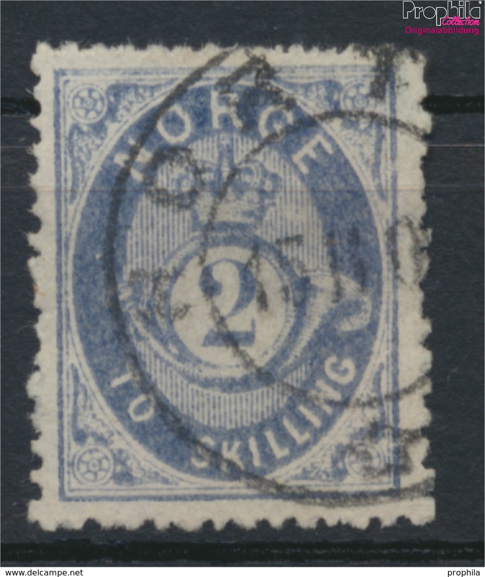 Norwegen 17b Gestempelt 1872 Posthorn (9349418 - Gebraucht