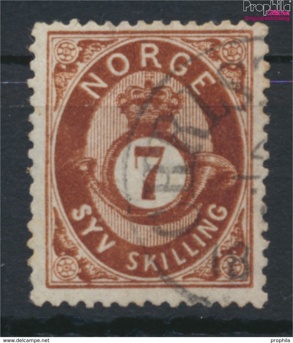 Norwegen 21 Gestempelt 1872 Posthorn (9349412 - Gebraucht