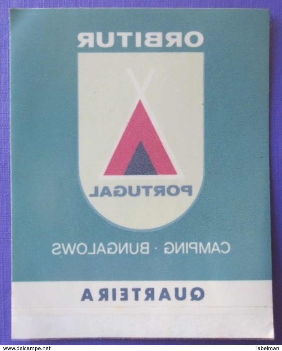 HOTEL PENSAO RESIDENCIAL ESTALAGEM POUSADA ORBITUR QUARTEIRA DECAL STICKER LUGGAGE LABEL ETIQUETTE AUFKLEBER PORTUGAL - Hotel Labels