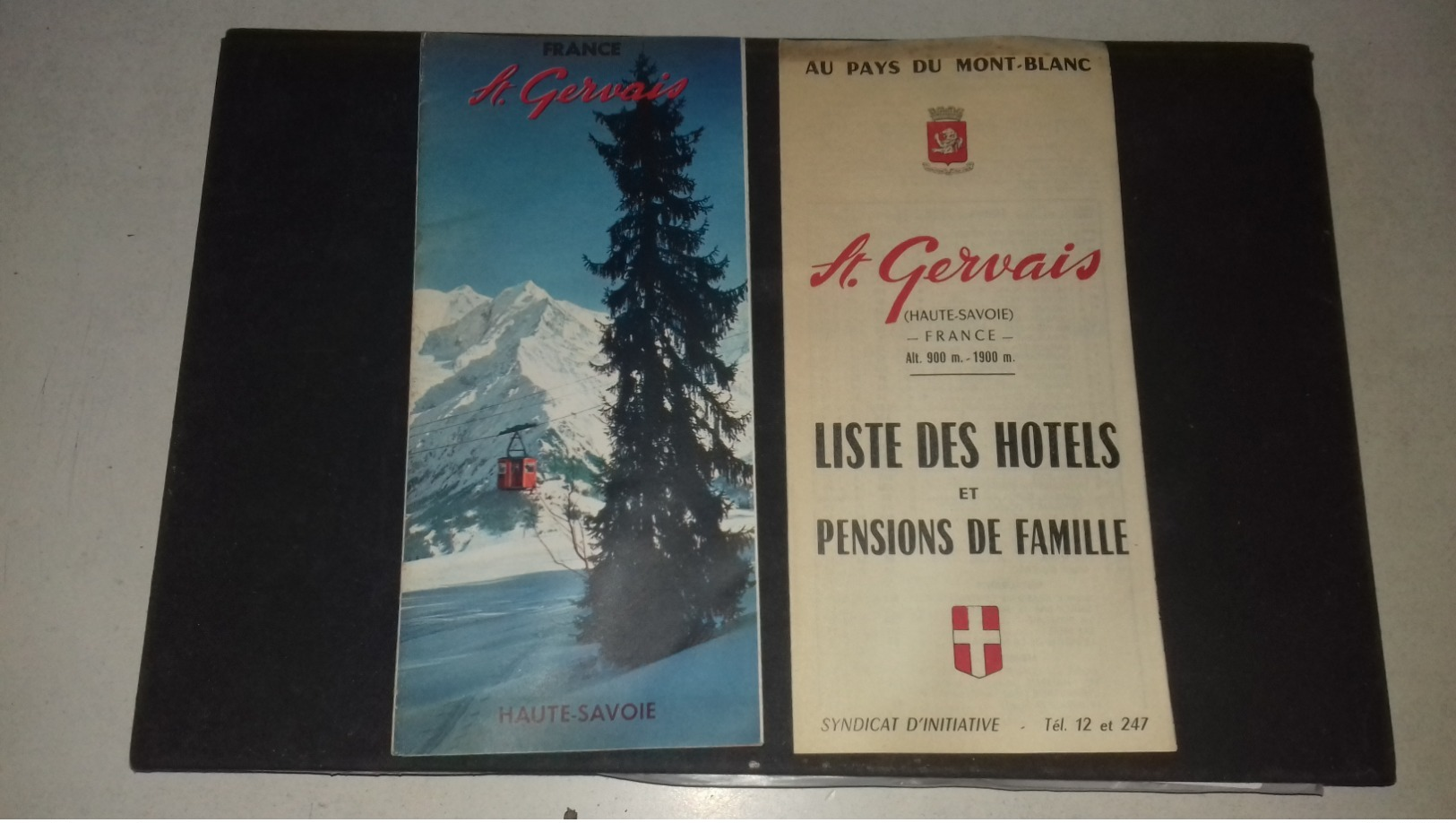 Dépliant Touristique Saint Gervais Haute Savoie 1963/64 - Tourism Brochures