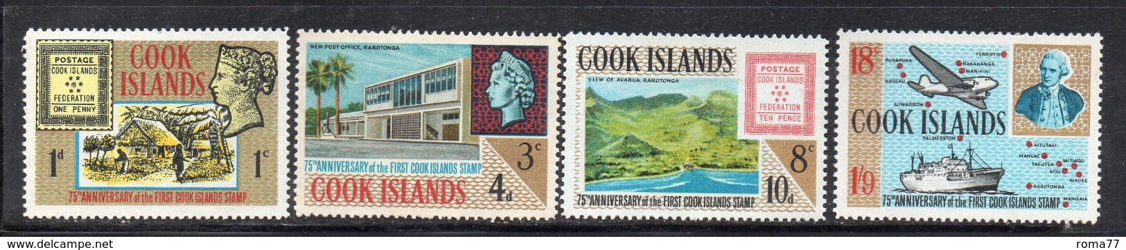 APR2205 - COOK 1967 ,   Yvert Serie N. 156/159 ***  MNH (2380A) - Cook