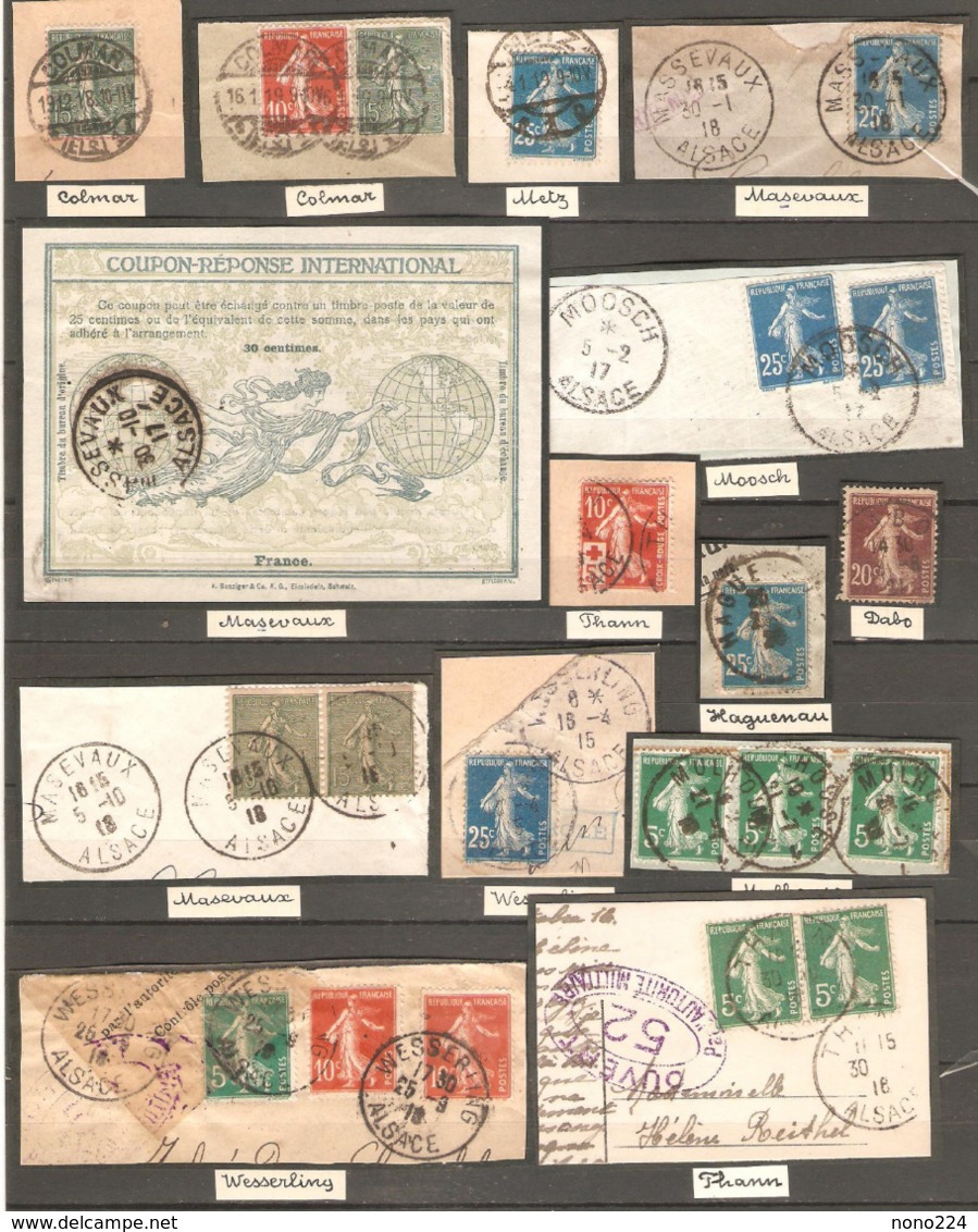 21 Timbres ( France / Divers Oblitération ) - 1903-60 Semeuse Lignée