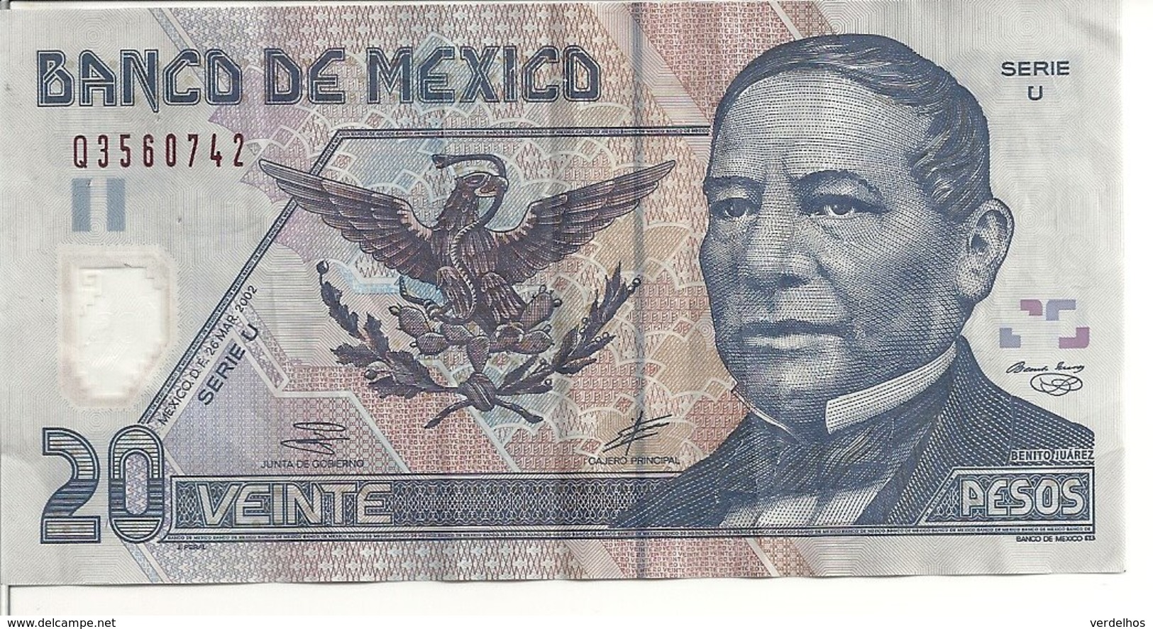 MEXIQUE 20 PESOS 2002 VF P 116 C - Mexique