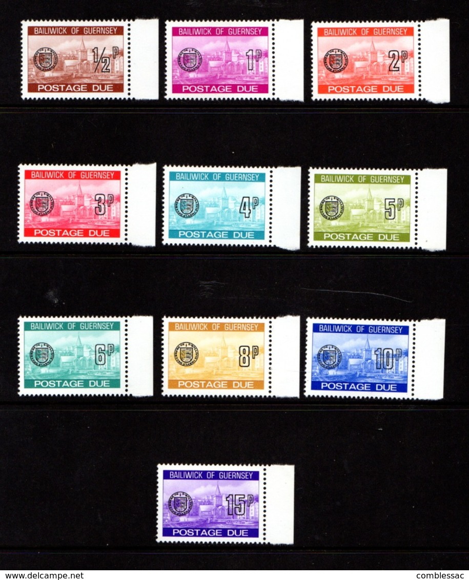 GUERNSEY    1977    Postage  Dues     Set  Of  10    MNH - Guernesey