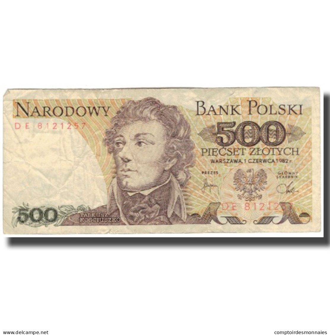 Billet, Pologne, 500 Zlotych, 1982, 1988-12-01, KM:145a, B - Pologne