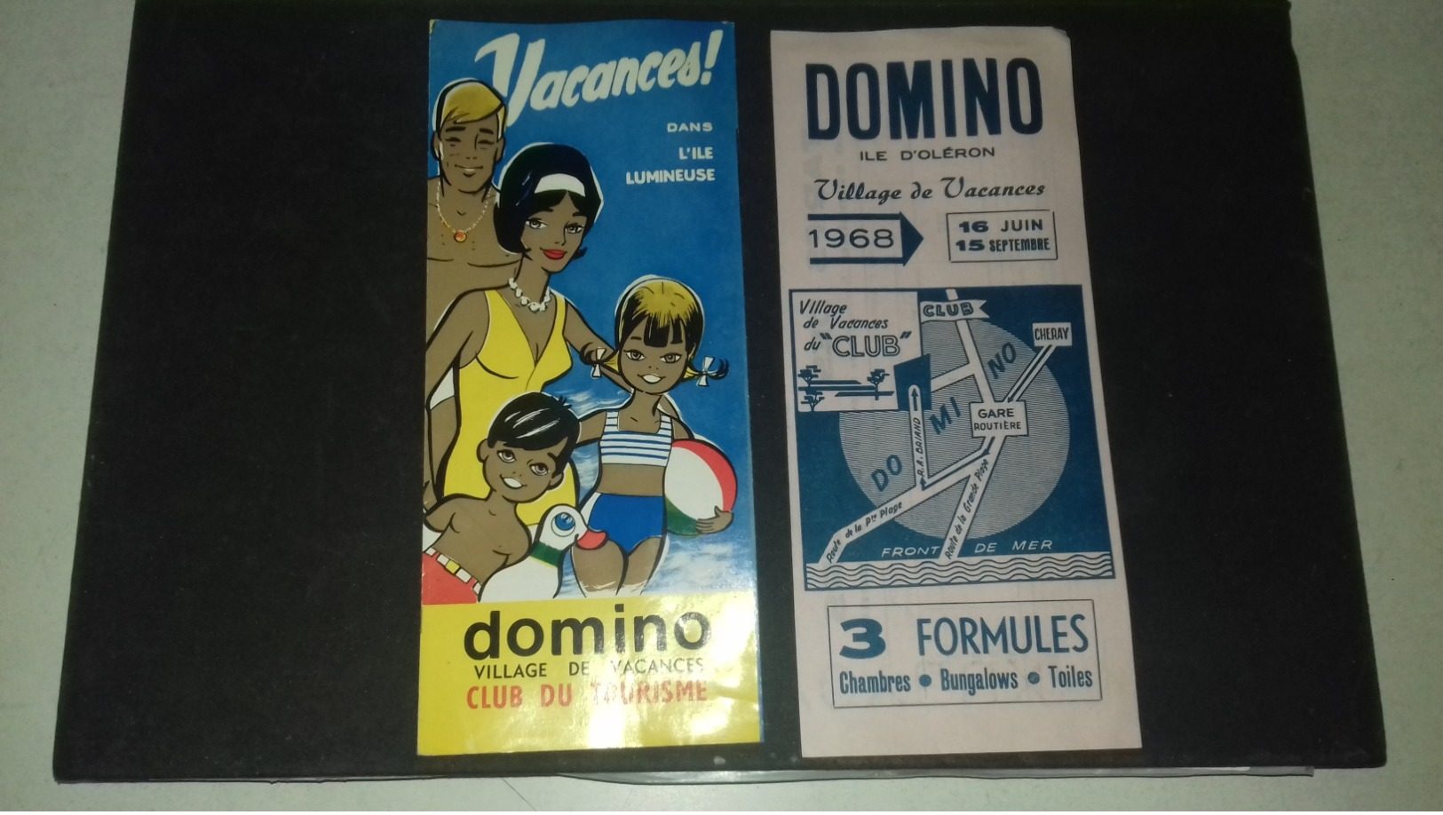 Dépliant Village De Vacances Domino île D Oleron 1968 - Tourism Brochures