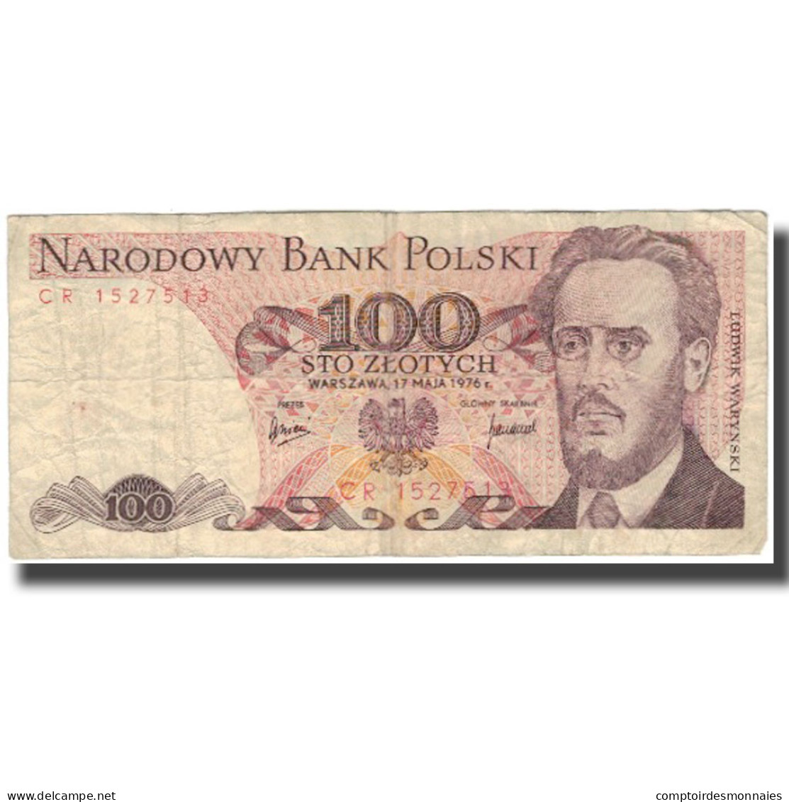 Billet, Pologne, 100 Zlotych, 1974-1976, 1976-05-17, KM:143b, TB+ - Pologne