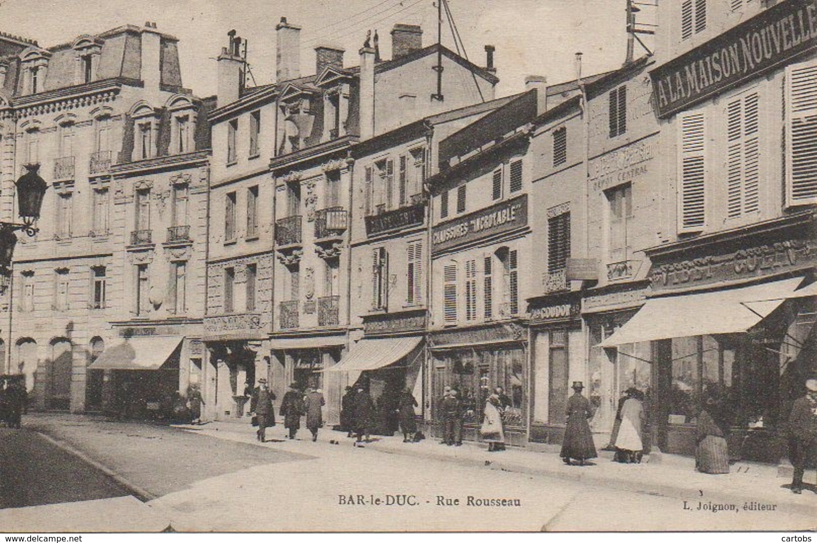 55 BAR-le-DUC  La Rue Rousseau - Bar Le Duc