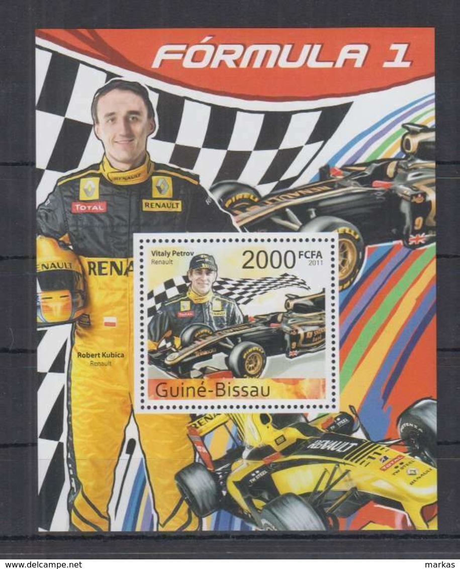 L298. Guine-Bissau - MNH - 2011 - Sport - Formula 1 - Vitaly Petrov - Bl - Cars